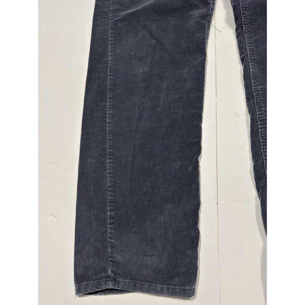 Vintage Levi's L2 Corduroy Pants Baggy Wide Leg Loose 33x34 Made in USA 90s Blue - Picture 5 of 12
